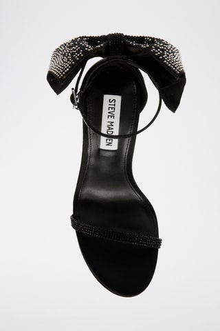 Sandales à talons en satin - Noir