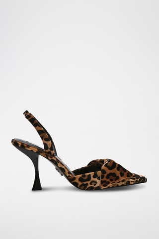 Escarpins en satin - Marron