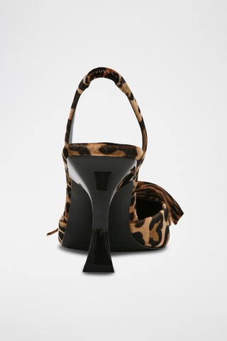 Escarpins en satin - Marron