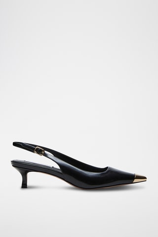 Escarpins en cuir de mouton - Noir