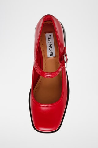 Babies en cuir de mouton - Rouge