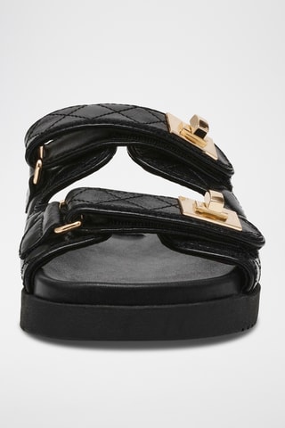 Mules en cuir - Noir