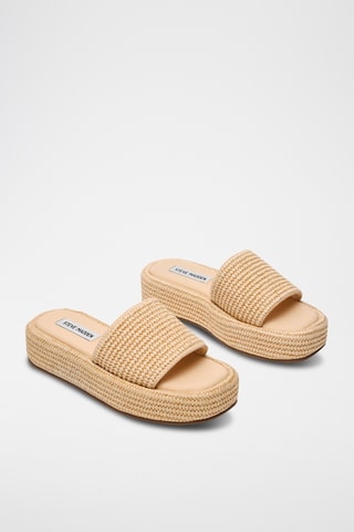 Mules plateformes - Beige