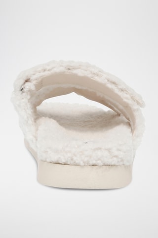 Mules fourrées - Blanc