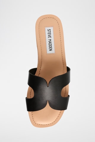 Mules en cuir - Noir