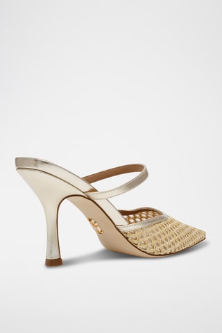 Mules à talons - Doré