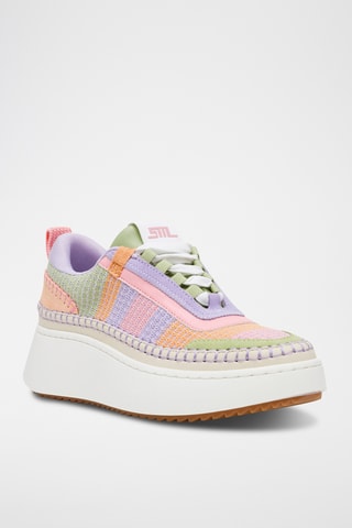 Baskets - Violet et vert