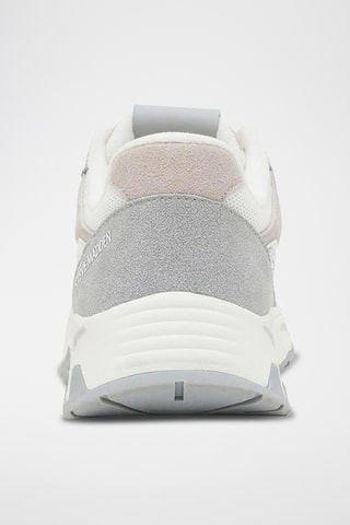 Baskets plateformes en nubuck - Blanc