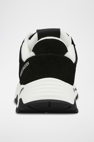 Baskets plateformes en nubuck - Noir