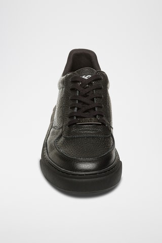 Baskets plateformes en cuir - Noir