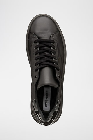 Baskets plateformes en cuir - Noir