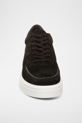 Baskets plateformes en nubuck - Noir