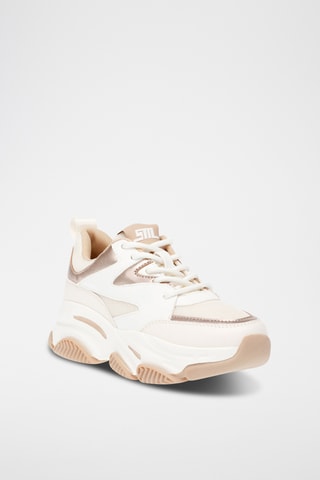 Baskets - beige et doré