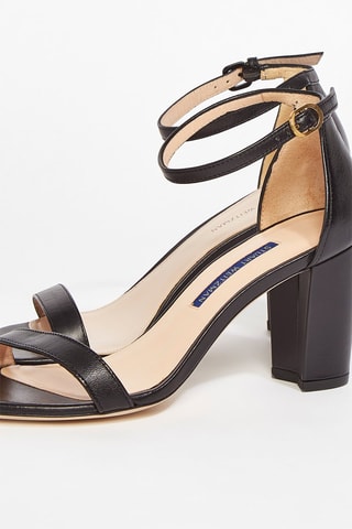 Sandales à talons en cuir Nearlynude - Noir