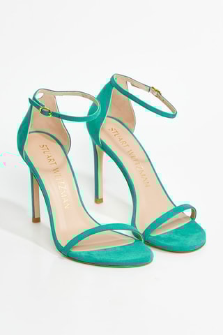 Sandales à talons en cuir d’agneau Nudistsong - Vert