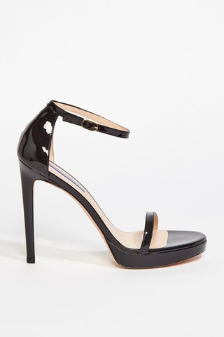 Sandales à talons en cuir Simple - Noir