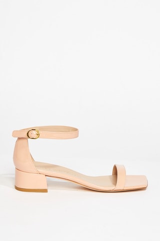 Sandales à talons en cuir Nudistjune - Rose poudré