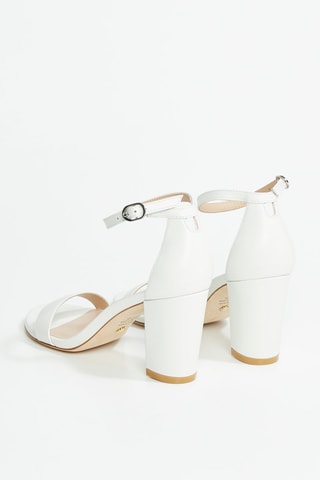 Sandales à talons en cuir Nearlynude - Blanc