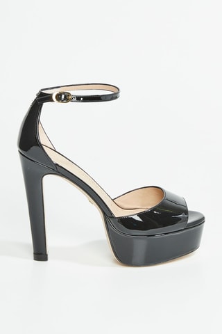 Sandales en cuir de veau Discoplatform - Noir