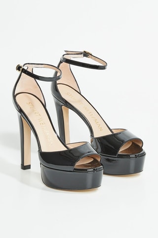 Sandales en cuir de veau Discoplatform - Noir