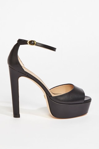 Sandales en cuir de veau Discoplatform - Noir