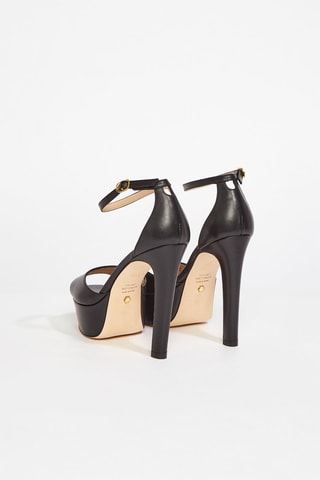 Sandales en cuir de veau Discoplatform - Noir