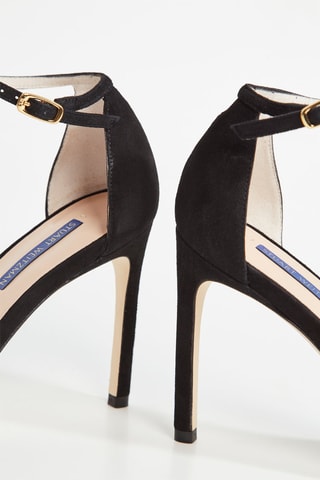 Sandales à talons en cuir - Noir