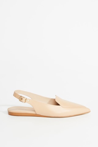 Sandales en cuir - Beige