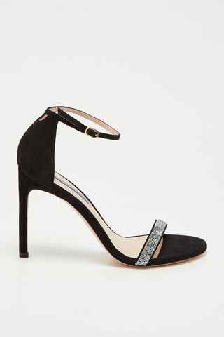 Sandales à talons en nubuck Nudistsong - Noir - Stuart Weitzman