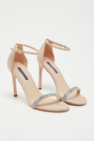 Sandales à talons en nubuck Nudistsong - Nude - Stuart Weitzman