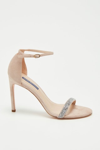 Sandales à talons en nubuck Nudistsong - Nude - Stuart Weitzman