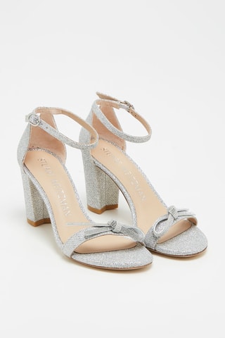 Sandales à talons Nearlynude SW Bow - Argenté