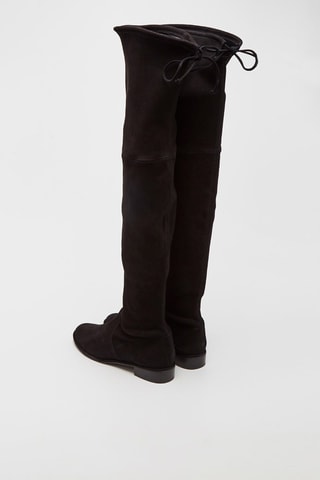 Cuissardes en cuir de chèvre Lowland - Noir - Stuart Weitzman