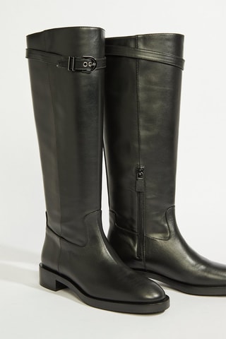 Bottes en cuir - Noir