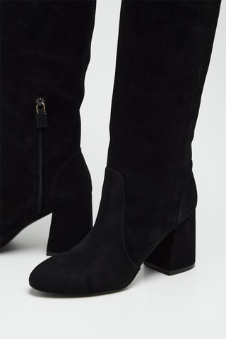 Botas de piel caprina nobuk Flreblc 85Slouch Boot - Negro