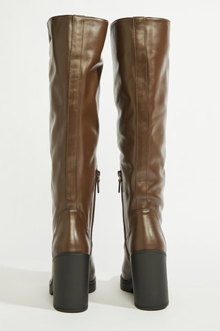 Bottes en cuir - Marron