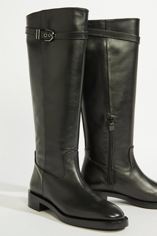 Bottes en cuir - Noir