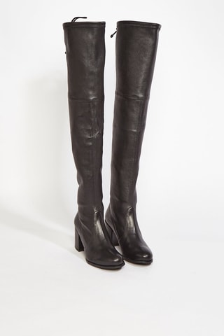 Bottes en cuir d’agneau Tieland - Noir