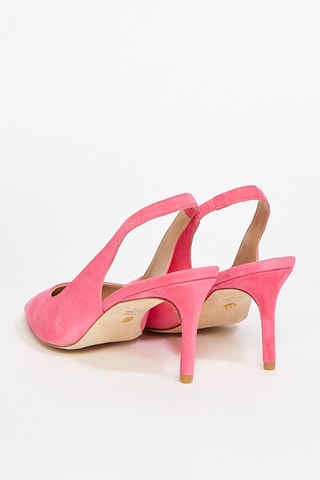 Escarpins en cuir de chèvre nubuck Sling Pump - Rose