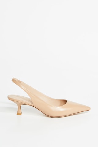 Escarpins vernis en cuir - Beige