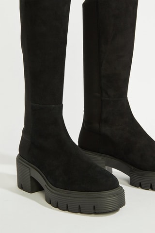 Cuissardes en cuir - Noir