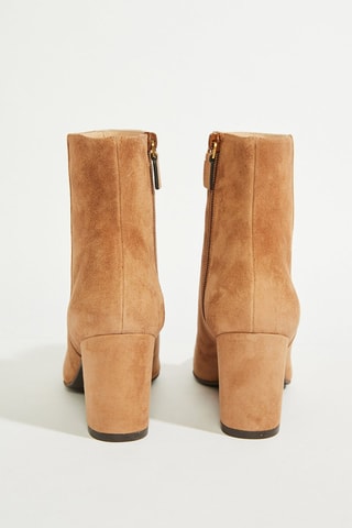 Bottines en cuir - Camel