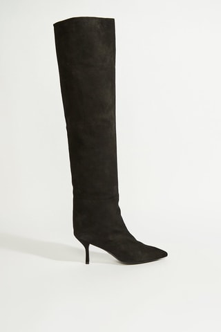 Cuissardes en cuir - Noir