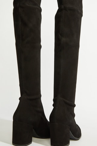 Cuissardes en cuir - Noir