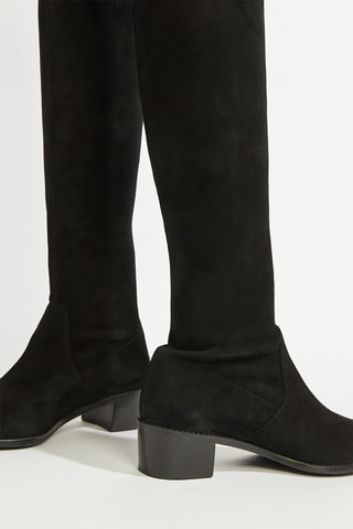 Cuissardes en cuir - Noir