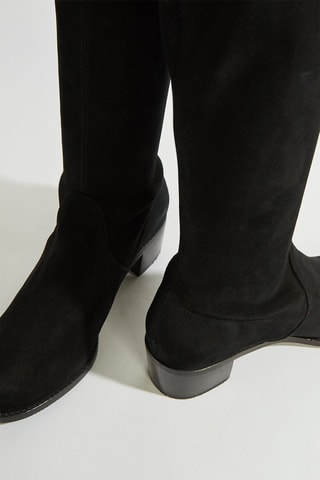 Cuissardes en cuir - Noir