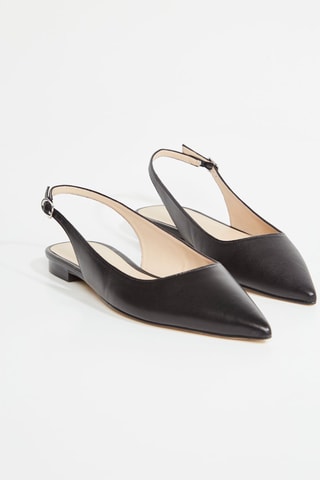 Ballerines en cuir - Noir