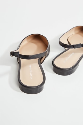 Ballerines en cuir - Noir