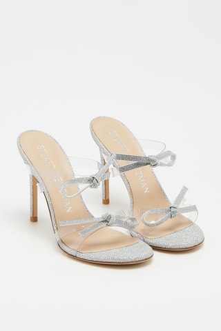 Mules à talons SW Bow - Transparent et argenté