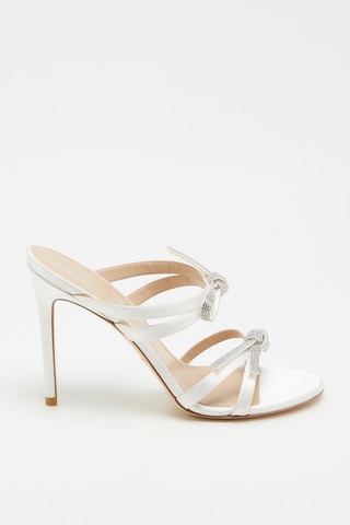 Mules à talons SW Bow - Blanc